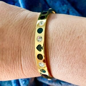 NWOT KATE SPADE GOLD AND ACRYLIC BANGLE